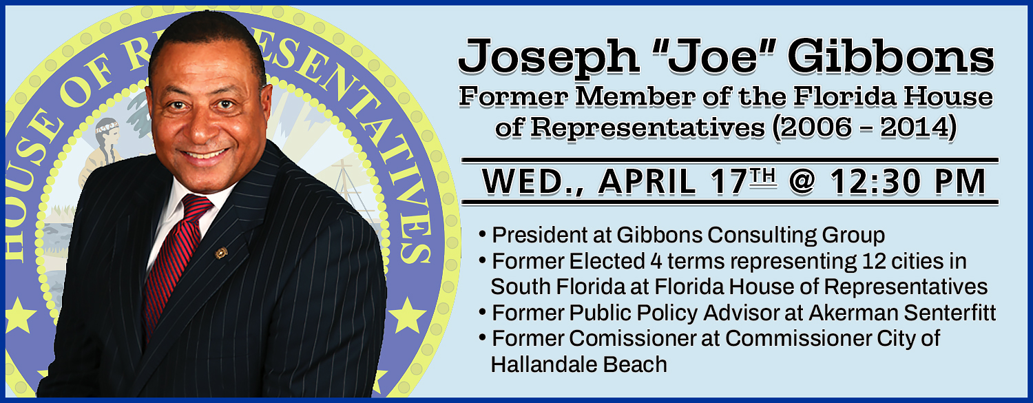 Speaker: Joseph Gibbons - President at Gibbons Consulting Group CAMS Meeting: 04/03/2024